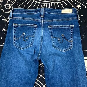 AG-ED Jeans Womens 27x28 Blue Cotton Denim Jegging Raw-Hem Faded Casual Preppy